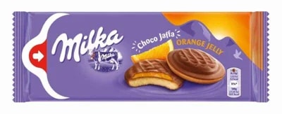 Milka Choco Jaffa piškoty pomerančové, mléčná čokoláda