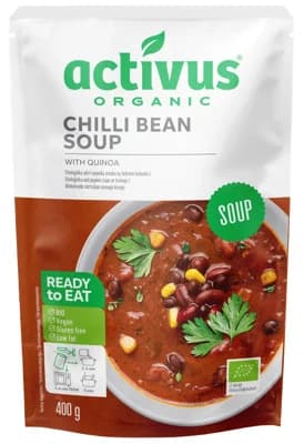 Activus BIO Chilli bean soup fazolová polévka s quinoou