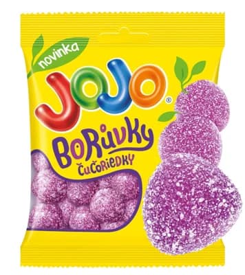 Jojo Borůvky želé bonbóny s borůvkovou příchutí