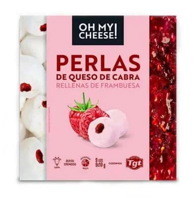 Cobreros Perlas Oh My Cheese! Kozí sýr malina 9x10g