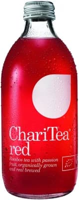 ChariTea red BIO ledový čaj Rooibos s mučenkou sklo