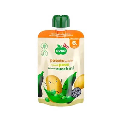 OVKO Příkrm BIO – brambory/hrášek/cuketa