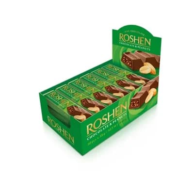 Roshen Čokoládová tyčinka s arašídy 30 x
