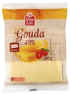 Fine Life Gouda 48 % bloček