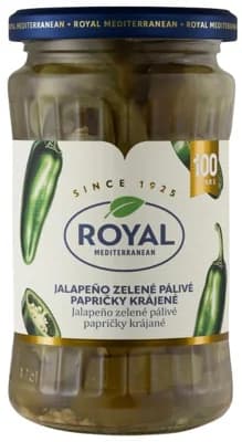 Royal Zelené jalapeno papriky plátky