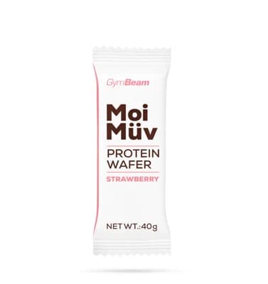 GymBeam MoiMüv Protein Wafer jahoda