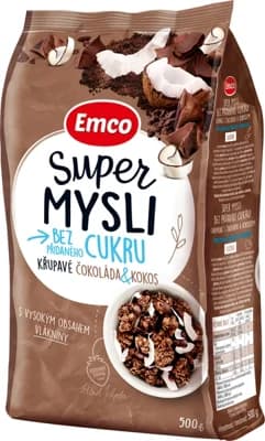 Emco Super Mysli bez přidaného cukru Křupavé Čokoláda & Kokos