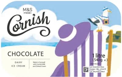 Marks & Spencer Čokoládová zmrzlina s cornwallskou smetanou