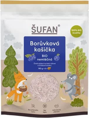 Šufan Borůvková kašička BIO nemléčná