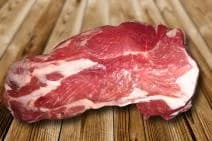Maso vepřové, krkovice bez kosti, syrová (separovatelný tuk 10 %)