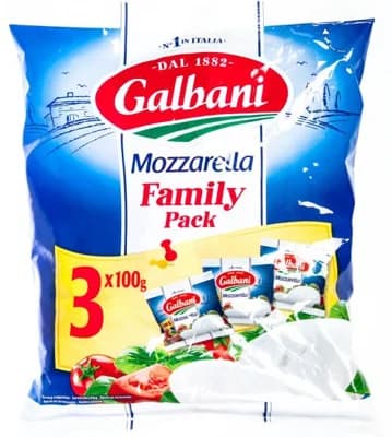 Galbani Mozzarela Rodinné balení 3x100g