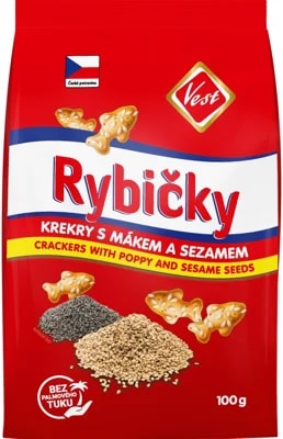 Vest Rybičky Krekry s mákem a sezamem