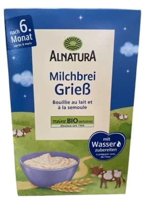 Alnatura BIO Dětská mléčná krupicová kaše