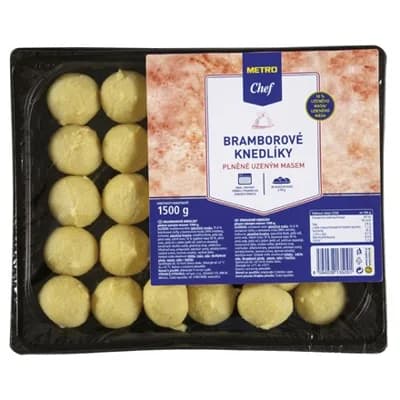 METRO Chef Bramborové knedlíky plněné uzeným masem chlaz. 1,