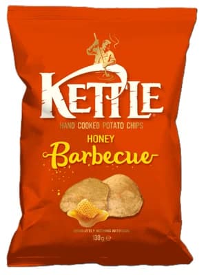 KETTLE Kotlíkové brambůrky s příchutí medu a BBQ