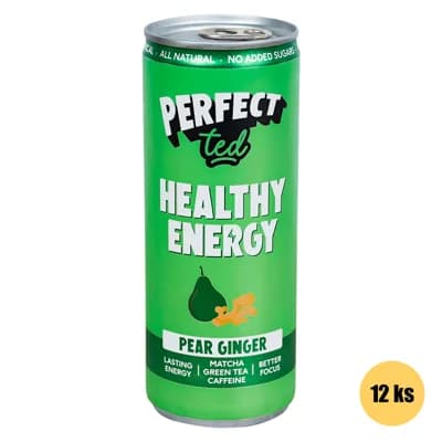 Healthy Matcha Energy Drink hruška a zázvor 12x250ml