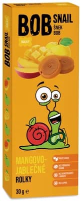 Šnek Bob Ovocné rolované plátky mango a jablko