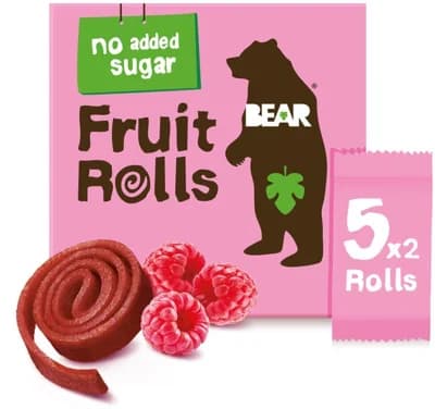 Bear Fruit Rolls ovocné plátky Malina 5x20g