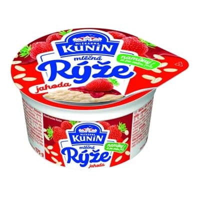MLÉKÁRNA KUNÍN Mléčná rýže jahoda chlaz. 12 x