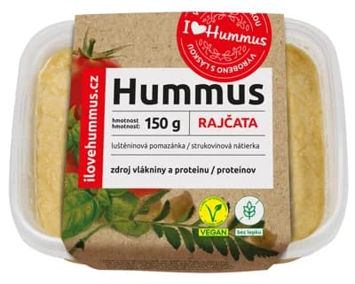 I love hummus Rajčata