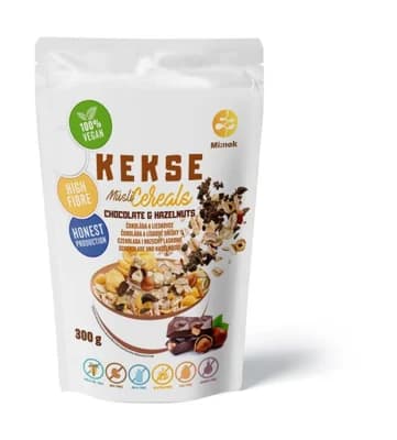 Kekse Cereálie Čokoláda a lískové oříšky bez lepku