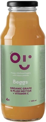 Beggs BIO Nektar hroznové víno & švestka