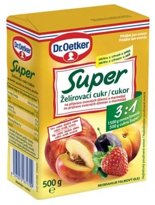 Dr. Oetker Želírovací cukr Super 3:1 na přípravu ovocných džemů a marmelád