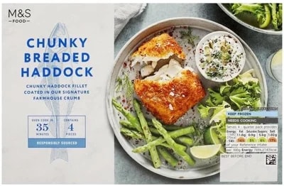 Marks & Spencer Obalené filety tresky skvrnité