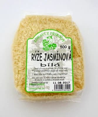Zdraví z přírody Rýže jasmínová bílá