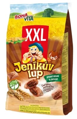 Bonavita Jeníkův Lup Cereální polštářky s náplní s čokoládovou příchutí