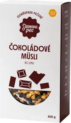 Janova pec Pečené müsli čokoládové bez lepku