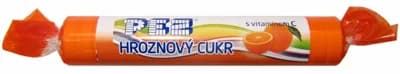 PEZ Hroznový cukr pomeranč s vitamínem C