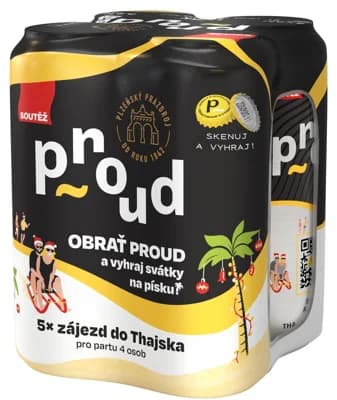 Proud ležák plech 4×0,5 l