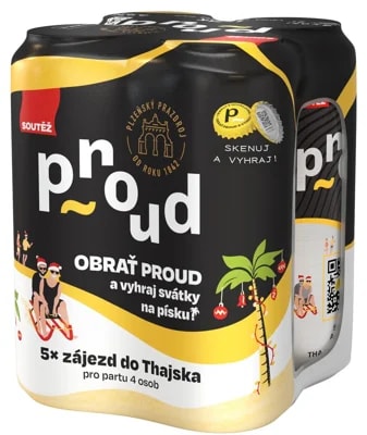 Proud ležák plech 4×0,5 l