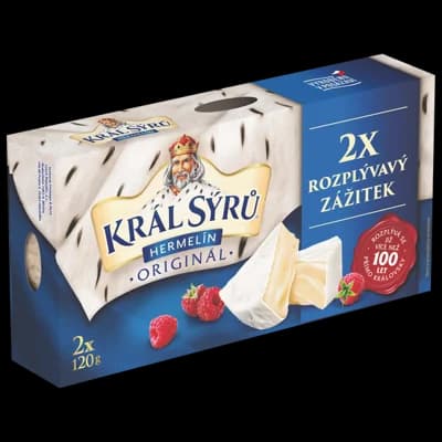 Král Sýrů Hermelín originál Duopack 2x120 g