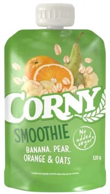 Corny Smoothie banán, hruška, pomeranč, ovesné vločky