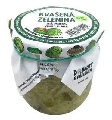 Dobroty s příběhem Kvašená zelenina - zelí, okurka, cibule, česnek