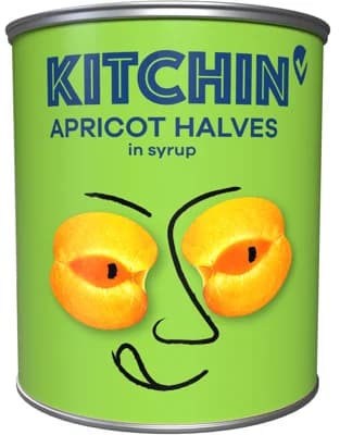 Kitchin Meruňky v mírně sladkém nálevu, loupané, půlené
