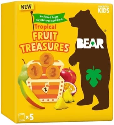 Bear Fruit Treasures Tropical mango a marakuja 5×20 g