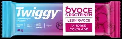Twiggy Protein tyčinka  s lesním ovocem v hořké čokoládě