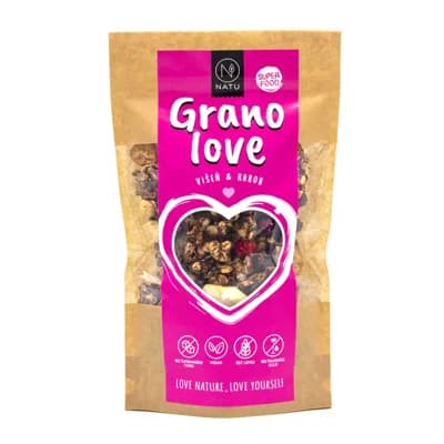 NATU Granola Višeň a karob 350g