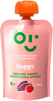 Beggs BIO Batáty a jablka Zeleninovo-ovocný příkrm