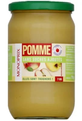 Monoprix Jablečné pyré bez přidaného cukru