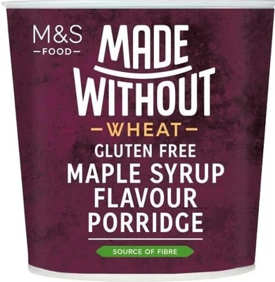 Marks & Spencer Bezlepková ovesná kaše s javorovým sirupem