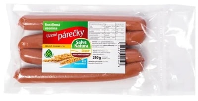 Salve Natura Rostlinná uzenina Uzené párečky