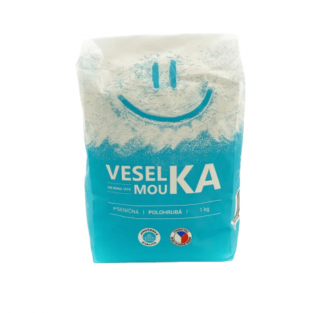 Mouka VESELKA pšeničná polohrubá - Mlýn Veselí